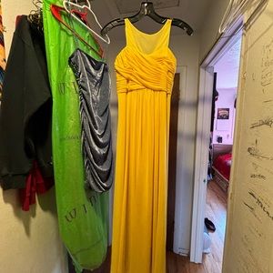 Yellow maxi dress